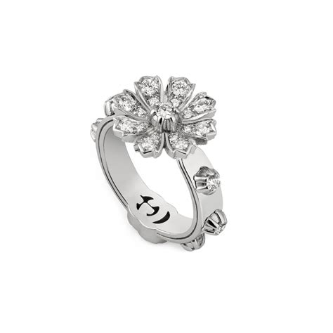 gucci flora diamond ring